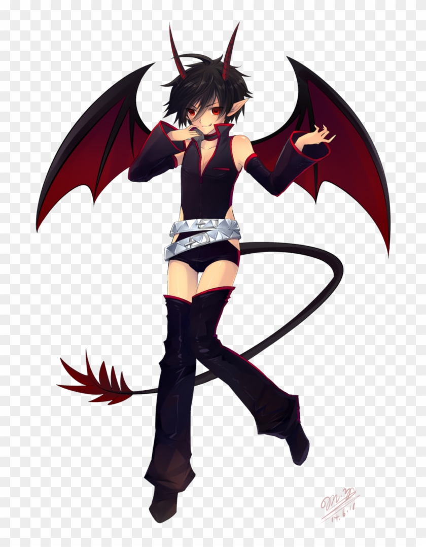 Evil Anime Boy With Demon Wings - Anime Incubus Boy - Free Transparent PNG  Clipart Images Download