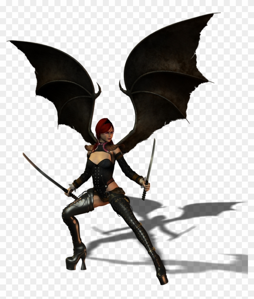 Sexy Succubus Warrior Wings By Ladiahidoi Sexy Succubus - 3d Rendering #791706