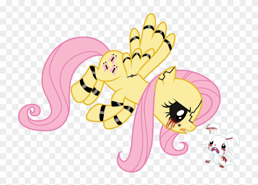 Fluttershy Kills Angel By Mileskiller70 On Deviantart - Fluttershy Kills Angel By Mileskiller70 On Deviantart #791711