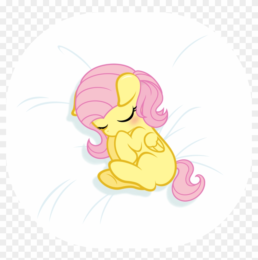 Baby Fluttershy Sleeping By Godoffury - Illustration #791717