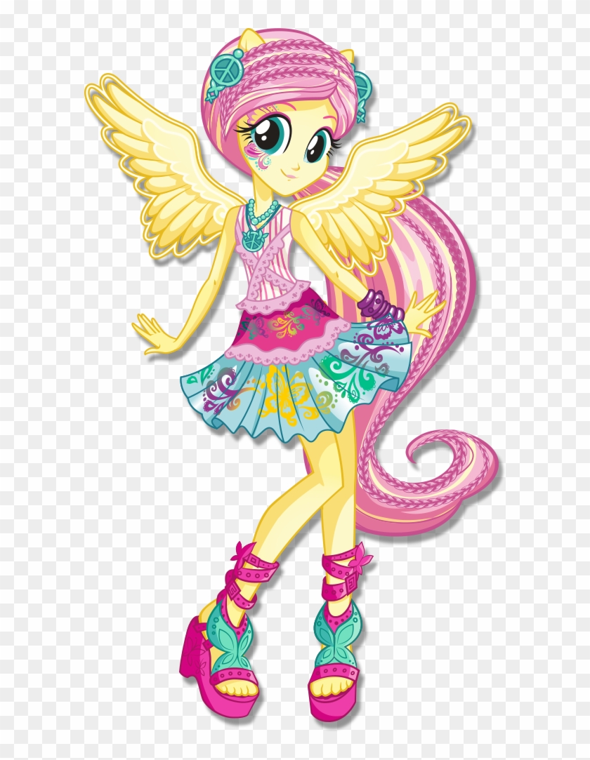 Fluttershy Rainbow Rocks Character Bio Art 2 - My Little Pony Equestria Girls Rainbow Rocks Fluttershy #791871