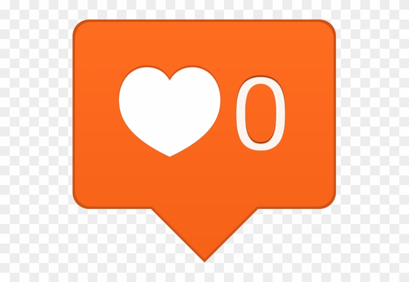 Instagram Likes - Instagram Orange Heart Icon #791783