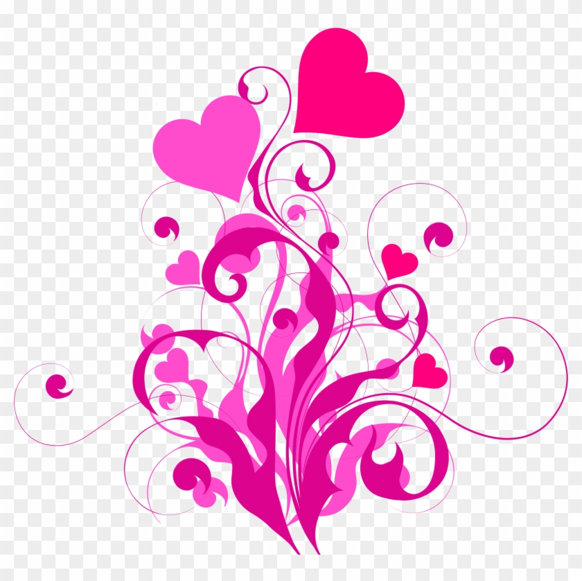 This Free Icons Png Design Of Heart Flourish - Pink Heart Flourish #791786
