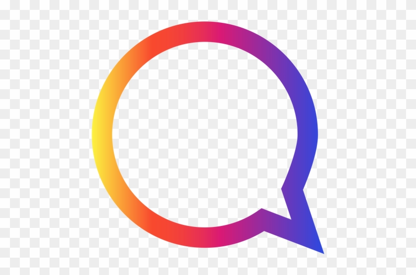 Instagram Chat Bubble Icon Transparent Png - Burbuja Instagram #791838