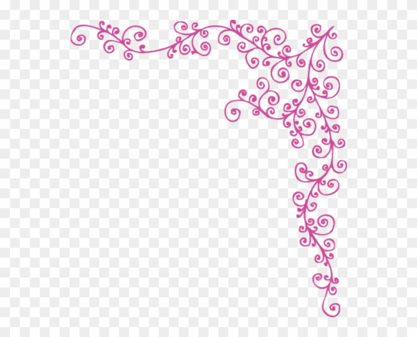 Zipadeedoodah Header Flourish Image - Pink Corner Flourish Png #791842