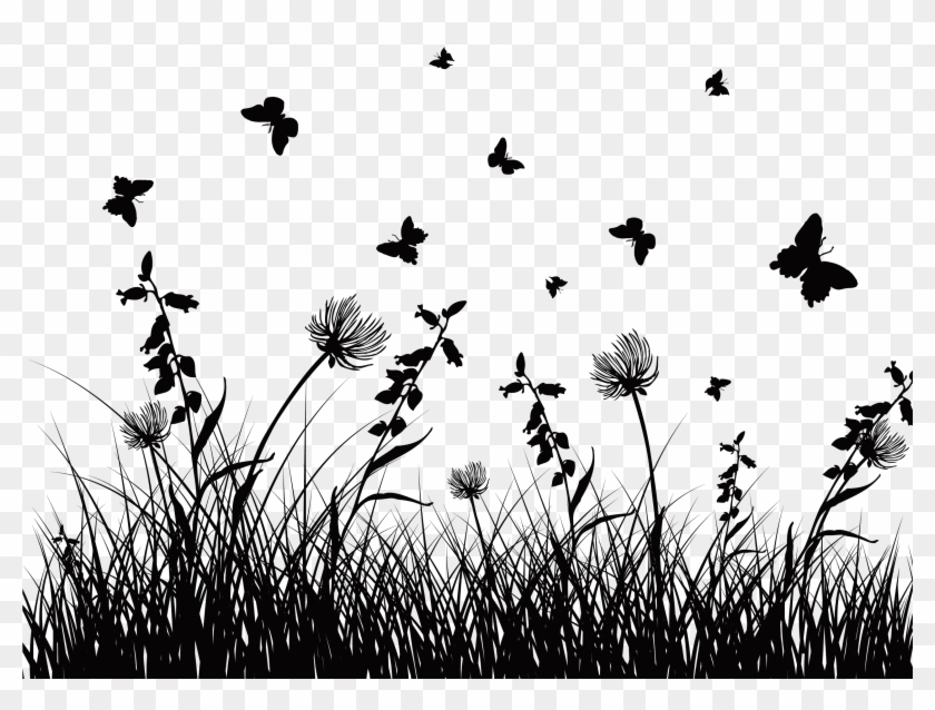 Silhouette Royalty-free Clip Art - Wildflowers Svg #792204