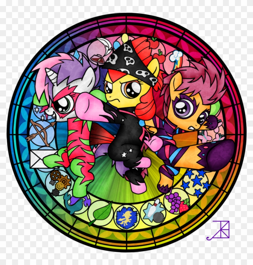 Cmc Talent Show By Akili Amethyst - Kingdom Hearts My Little Pony Stain Glass #792366