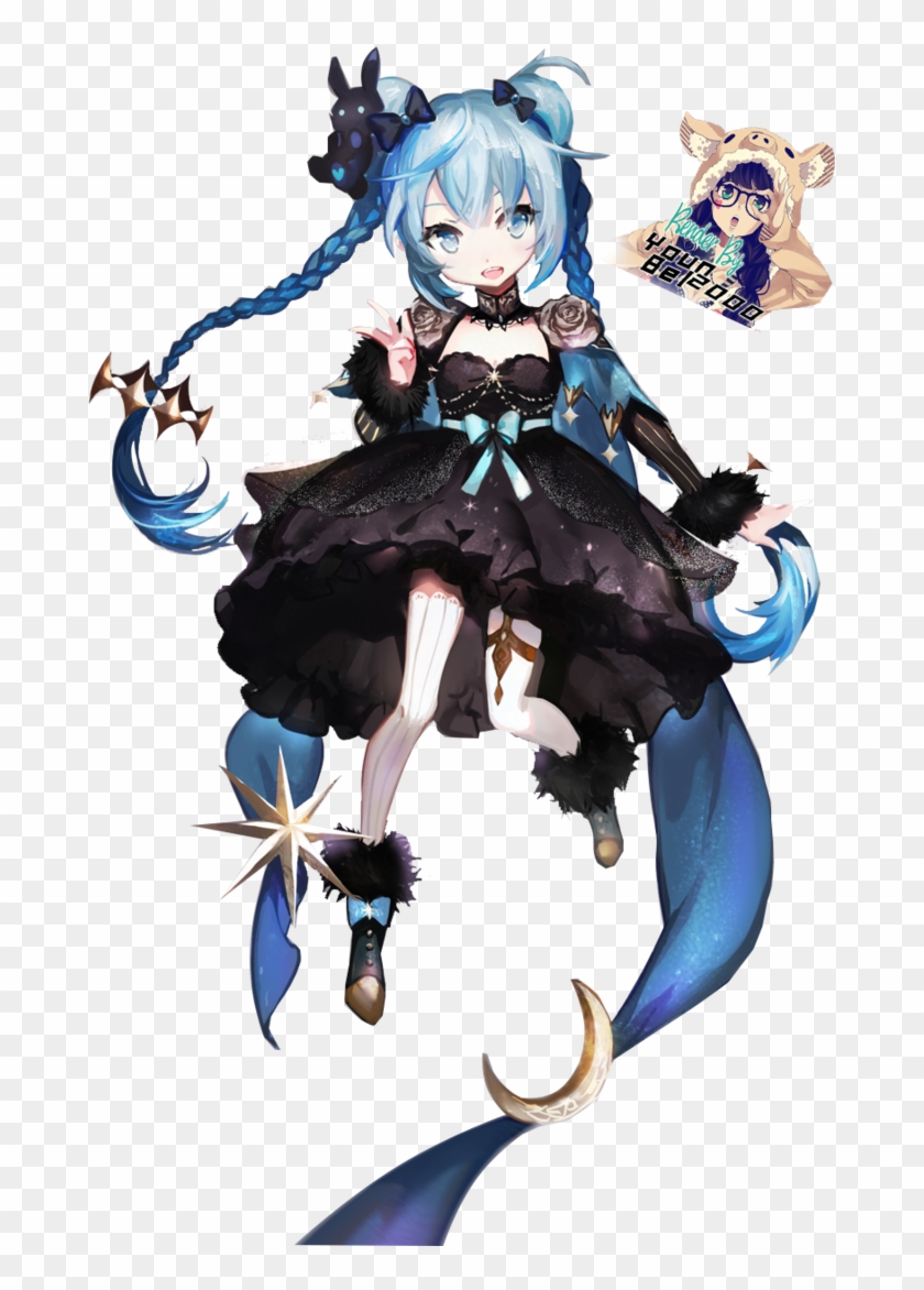 Anime Blue Girl Render By Younbel2000 By Younbel2000 - Breeding Season Delilah Hentai #792373