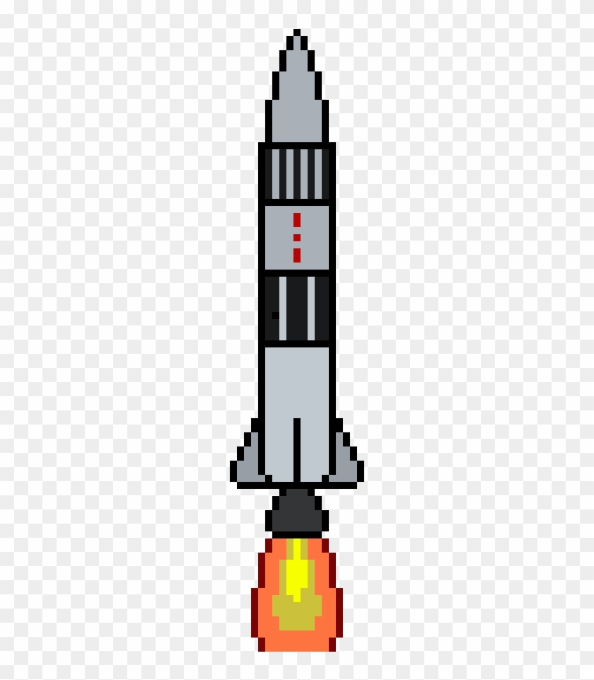 Missile Clipart Pixel - Rocket Pixel Art Png #792412
