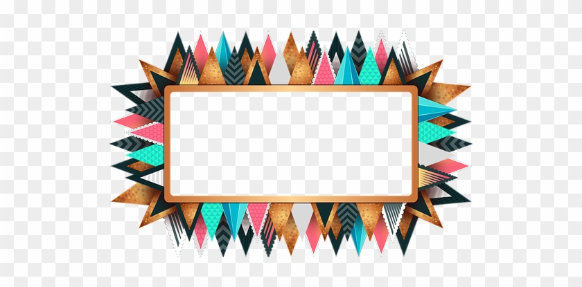 Rectangle Frame Colorful Design Decorative - Geschäftskarte Der Abstrakten Formen Geometrische Visitenkarte #792474