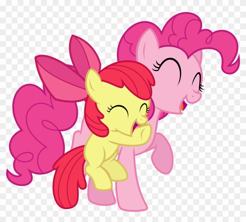 Pinkie Pie And Apple Bloom Hugs By Thatguy1945 - Apple Bloom #792504