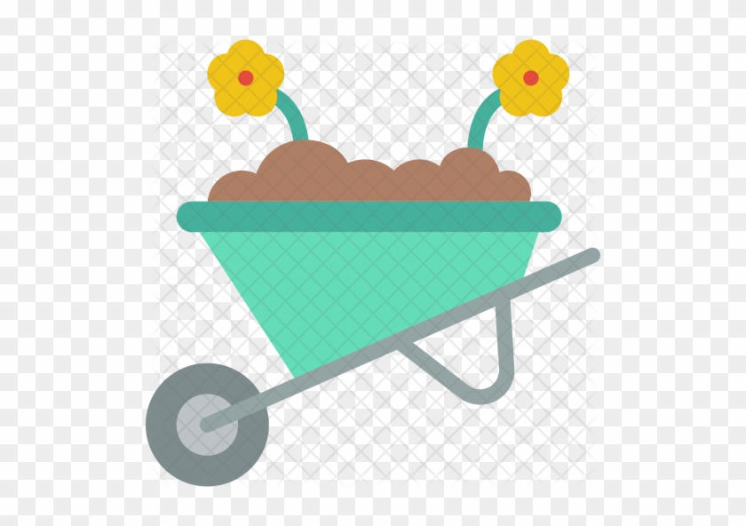 Wheel Barrow Icon - Wheel Barrow Icon #792536