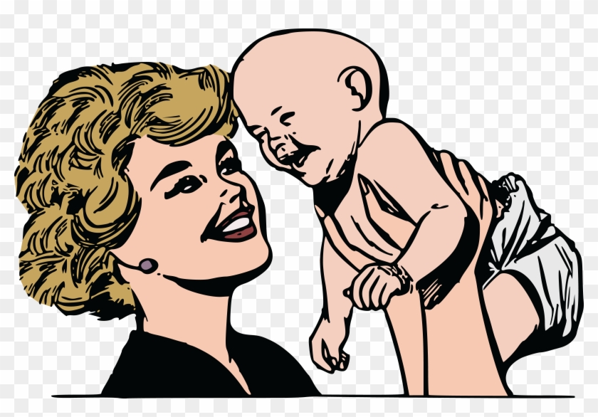 Big Image - Woman Holding Baby Clipart #792580