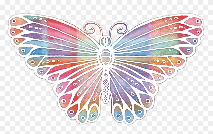 Butterfly Vector Colorful Flight 1139826 - Kupu Kupu Warna Warni Png #792599