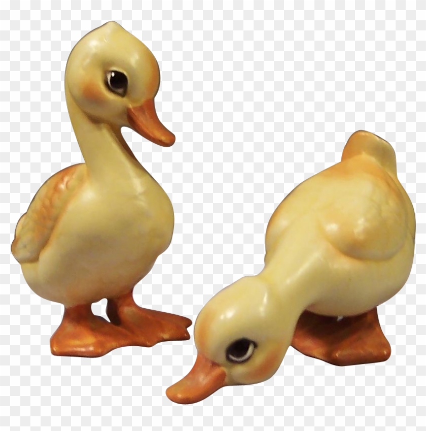 Vintage Easter Lefton Baby Ducks Ducklings H6981 From - Figurine #792881