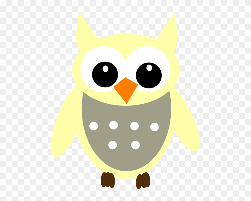 Yellow Gray Owl Clip Art - Grey And Yellow Owl #792911