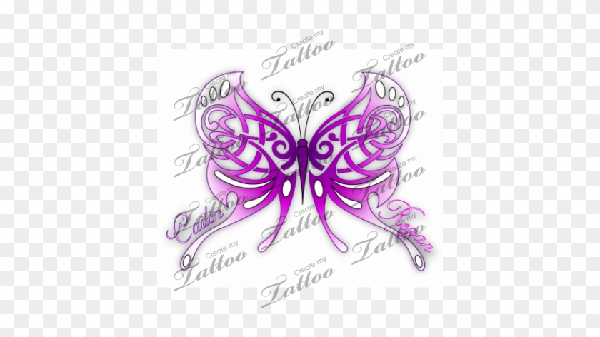 A Mother's Celtic Butterfly Custom Tattoo - Tattoo #792953