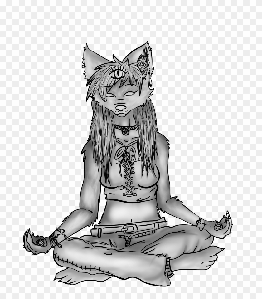 Free Hippie Wolfhome Pose For All Chatlands By Kusundree - Illustration #793111