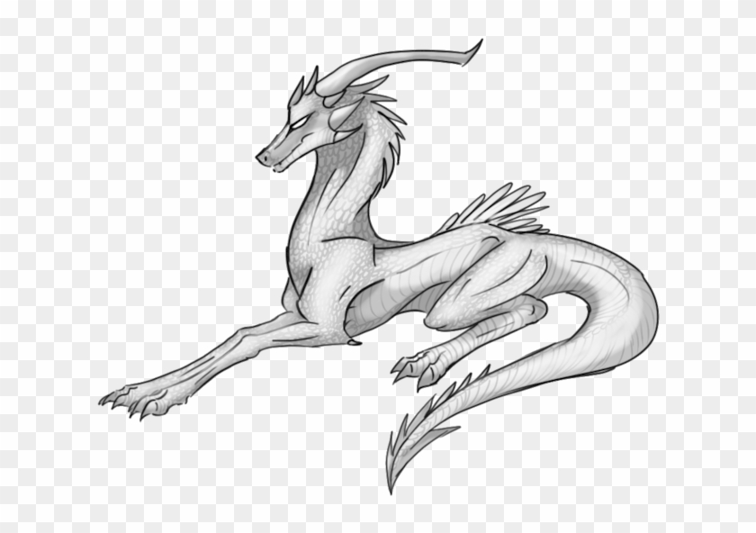 Dragon Lay Down Pose By Annatiger1234 - Drawing #793153