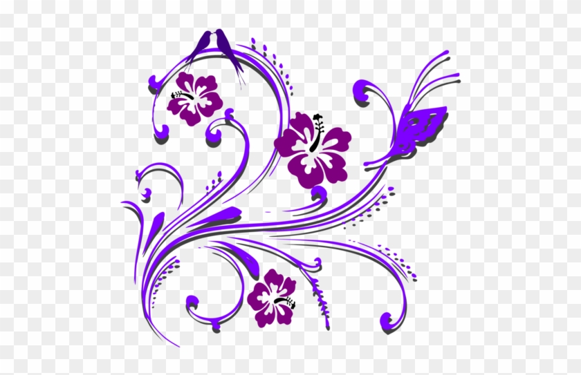 Purple Butterfly Border Clipart Bclipart Free Clipart - Clip Art Png Bunga #793225
