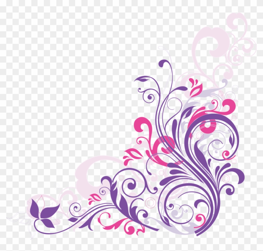 Purple Butterfly Clip Art Download - Floral Swirl Shower Curtain #793239