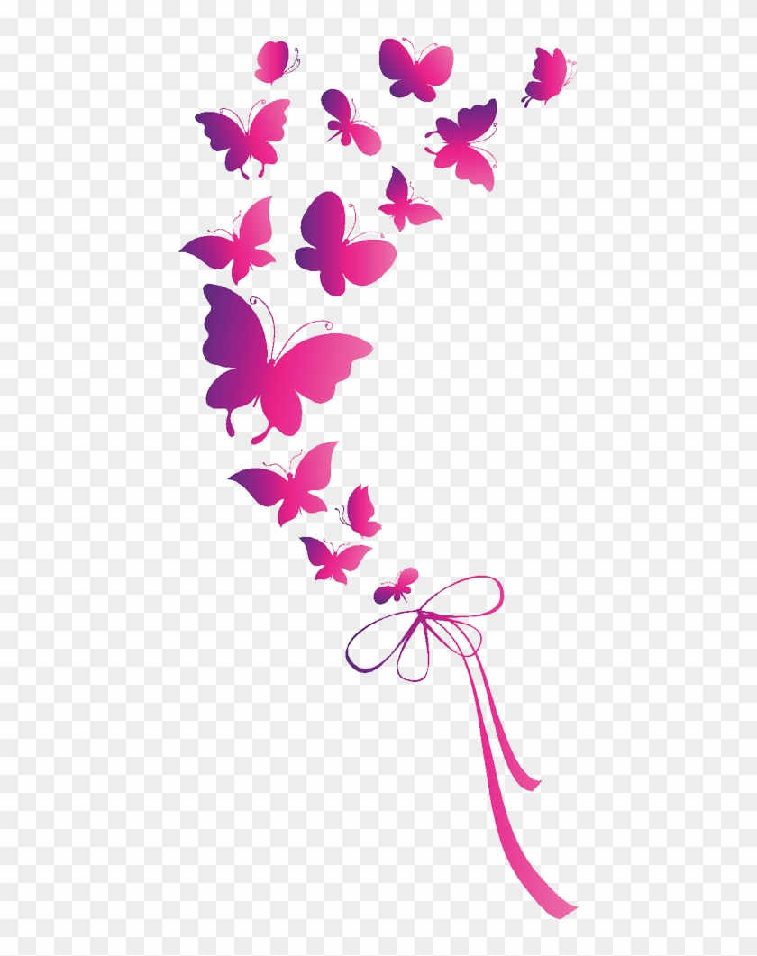 Butterfly Euclidean Vector Clip Art - Pink Butterfly Png #793395