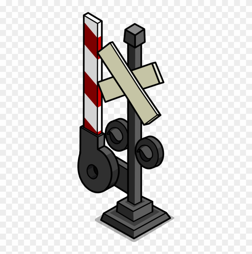 Railroad Crossing Sign Sprite 001 - Railroad Crossing Sign Sprite 001 #793659