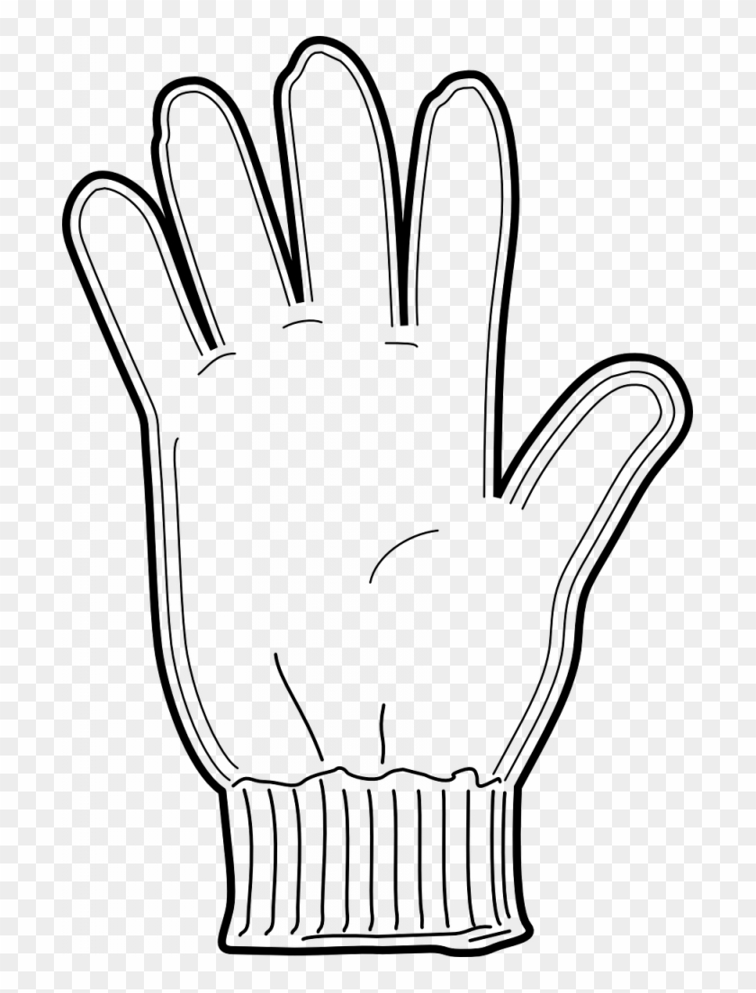Glove Drawing At Getdrawings - Glove Coloring Page #793882
