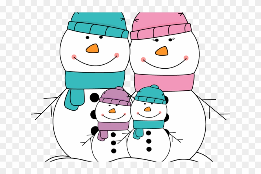 Snowman Clipart Family - Coloring Book #794074