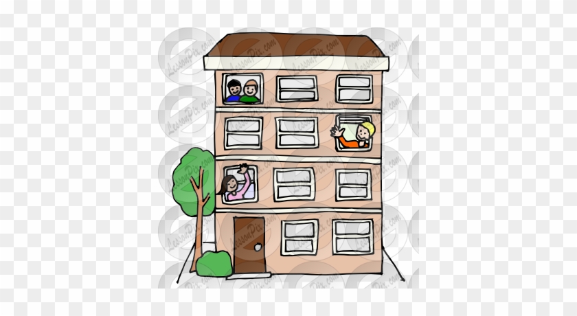 Picture For Classroom Therapy Use Great Apartment Clipart - Live In Apartment Clipart #794293