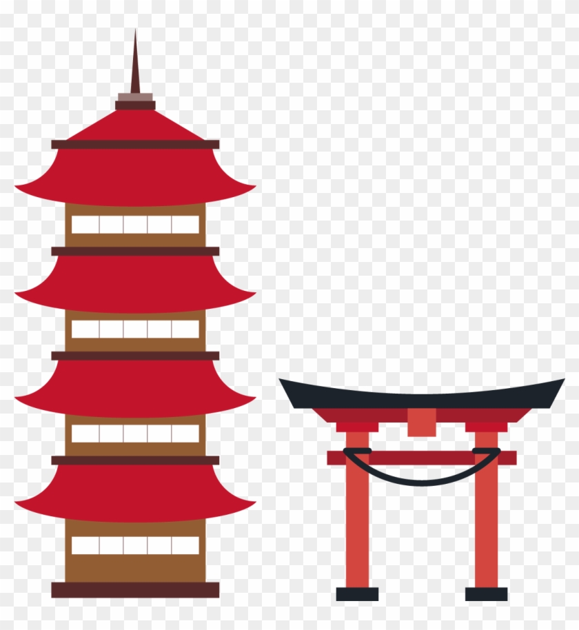 Japan Shinto Shrine Template Icon - Japanese Template Png #794373