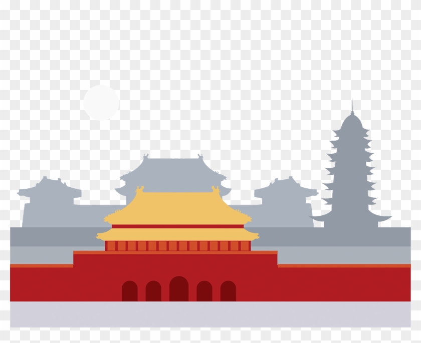 Temple Architecture Jack Sound Illustration - Temple Architecture Jack Sound Illustration #794415