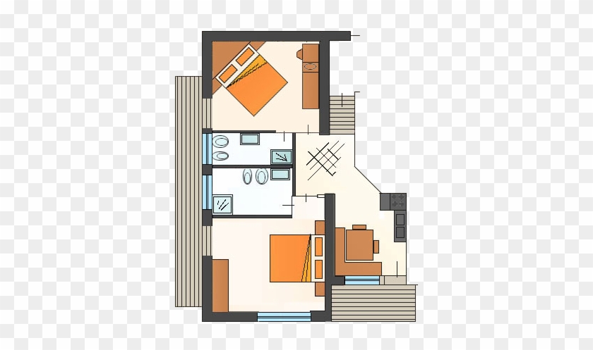 Apartments Cudlea Features Spacious, Fully Equipped - Floor Plan #794420