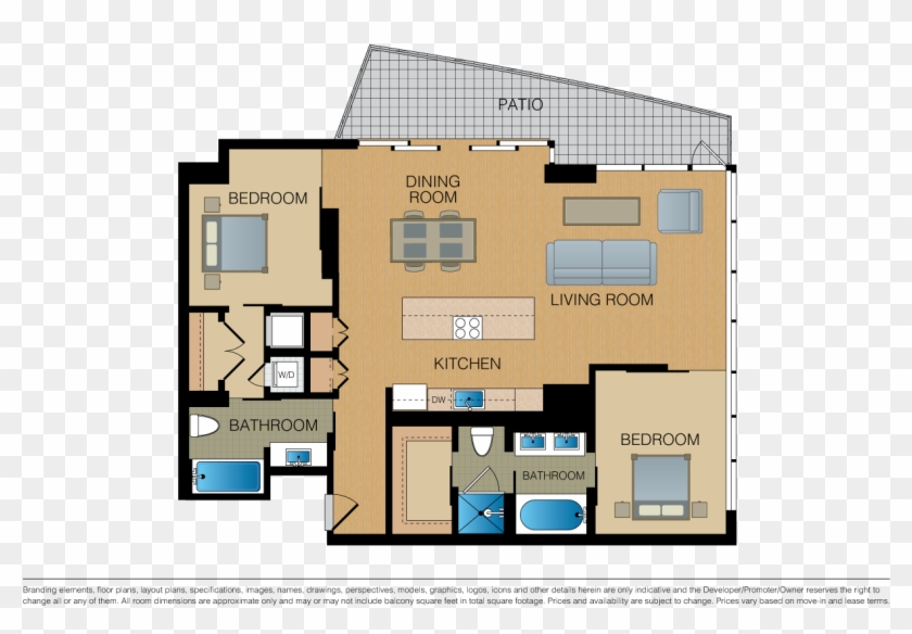 The Flats Orange Circle County Affordable Housing Income - Floor Plan #794491