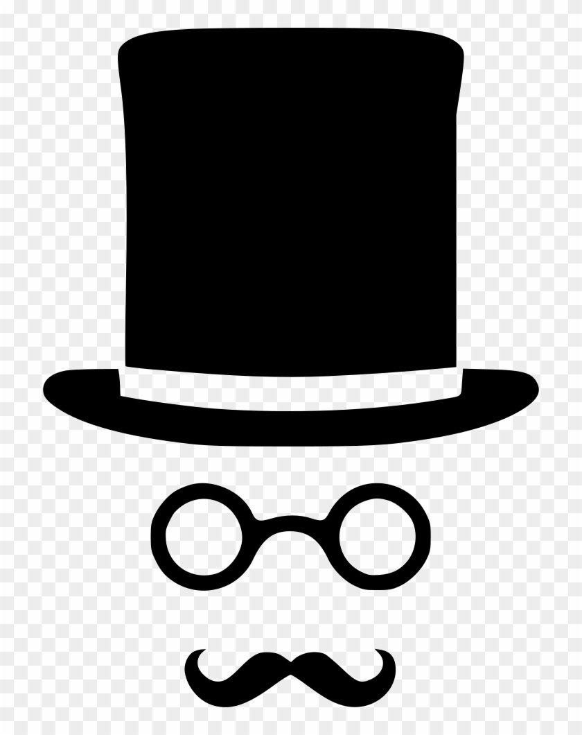 Cylinder Glasses Mustache Gentleman Comments - Hat #794532