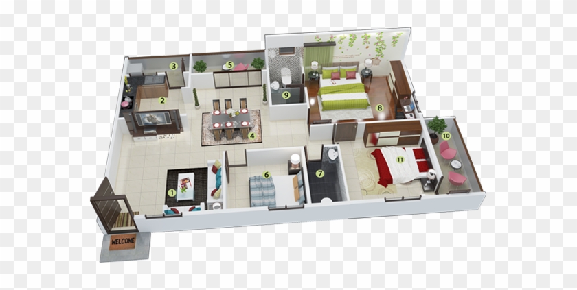 Garuda Blossom Is An Ongoing Project Of Garudachala - 1076 Square Feet Apartment #794540