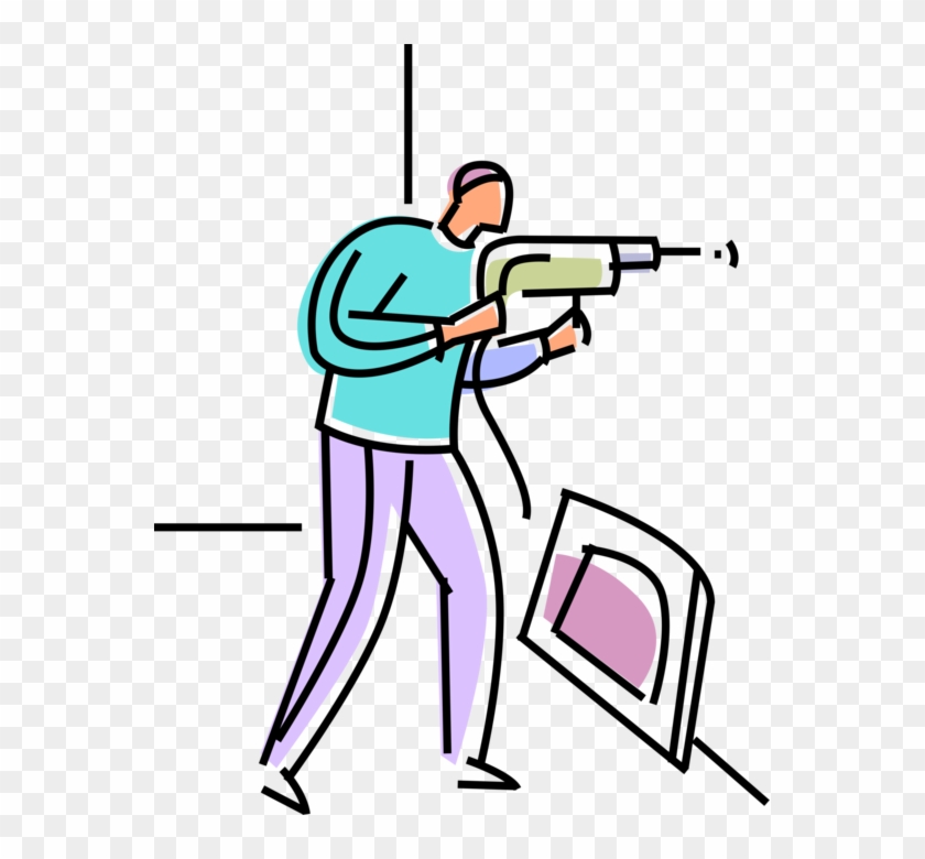 Vector Illustration Of Do It Yourself Home Handyman - Clip Art #794726