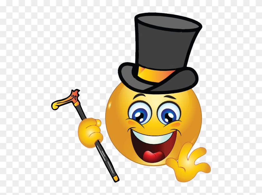 Gentleman Smiley Emoticon Clipart - Smiley #794784