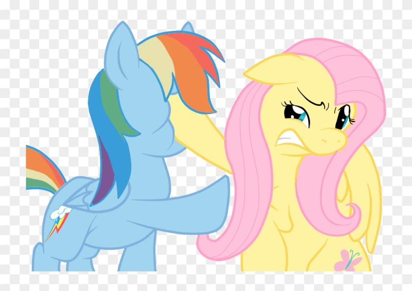 Pony Pinkie Pie Rainbow Dash Fluttershy Pink Mammal - Fluttershy And Rainbow Dash #794818