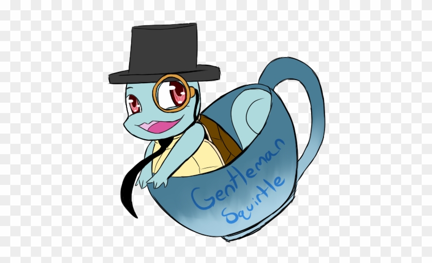 Gentleman Squirtle By Caitlinbear - Cartoon #794824