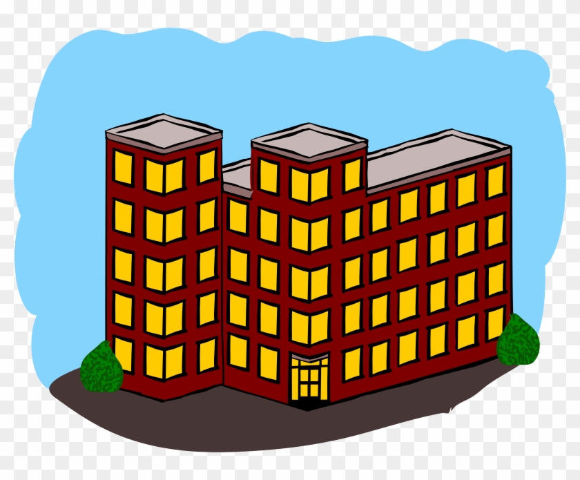 Towers Clipart Flat Building - Apartment Clipart #794835