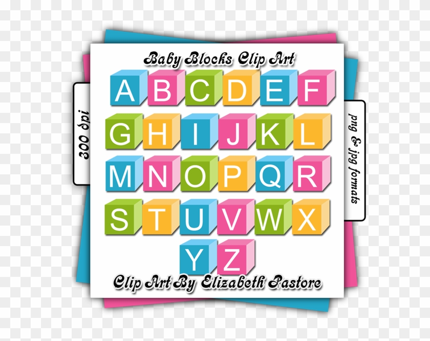 Baby Block Alphabet Clipart - Baby Block Alphabet Clipart #794870