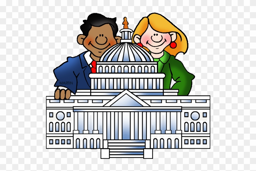 United States Clip Art By Phillip Martin, Famous Locations - Legislative Branch Clip Art #794883