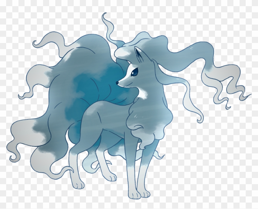 Pokemonsketchartist Alolan Ninetales - Pokemon Fairy Ice Type #794978