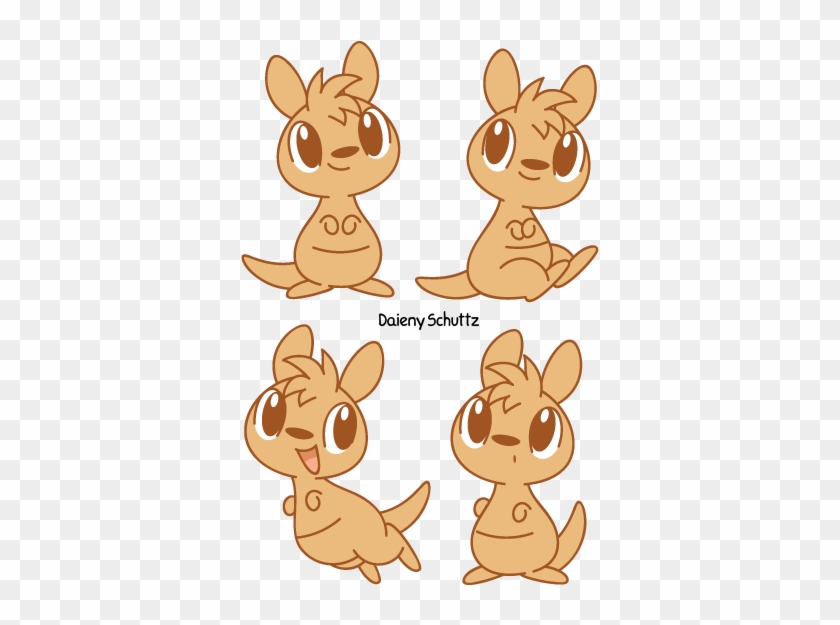 How To Draw A Baby Kangaroo, Baby Kangaroo, Step By - Cute Kangaroo Drawing  - Free Transparent PNG Clipart Images Download