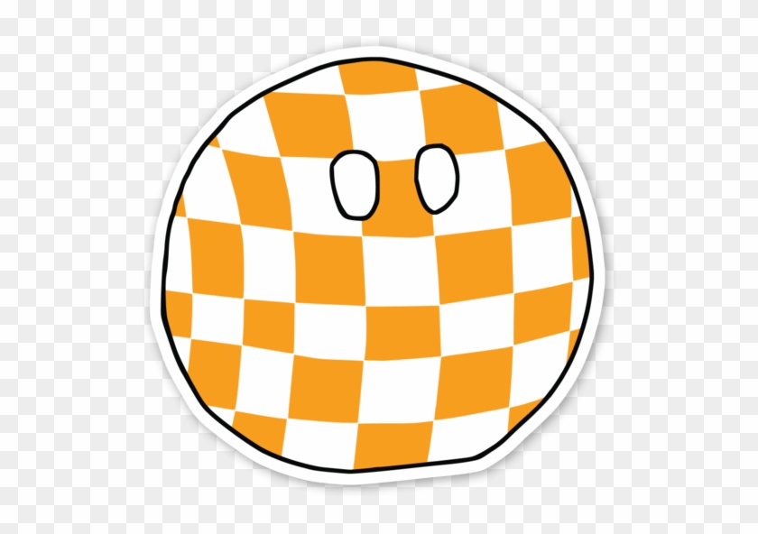 Tennessee Inspired /r/cfbball Ball Logo Designed By - Redonda Bandera De Cuadros #795076