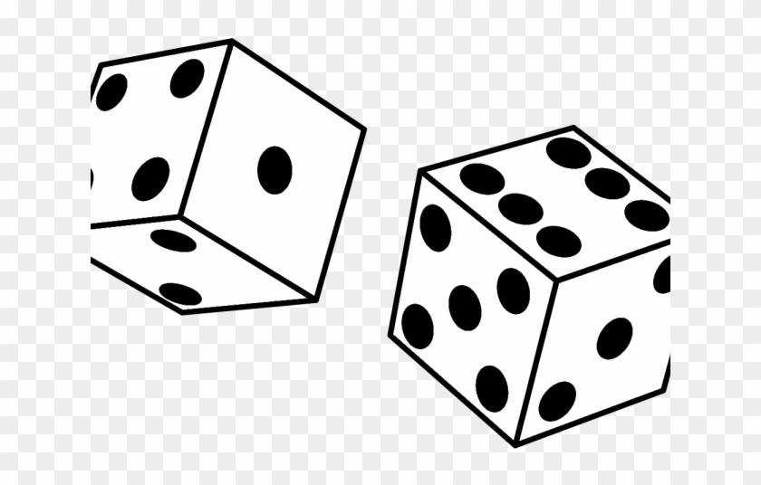 Drawn Dice Clipart - Dice Black And White #795187