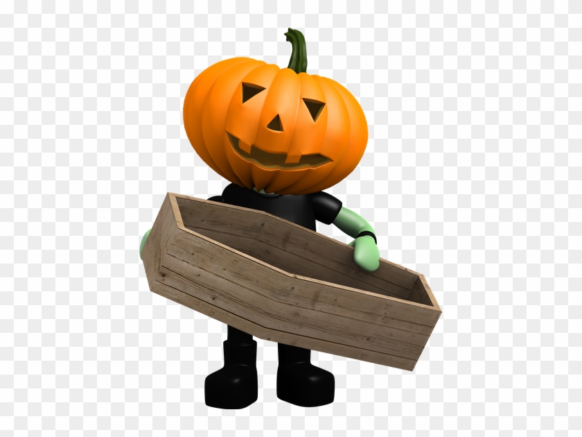 3d Pumpkin Head Holding A Coffin - Pumpkinhead #795203