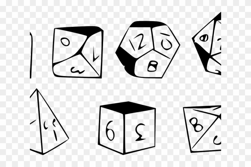 Drawn Dice Polyhedral Dice - Dice Art Dnd #795213