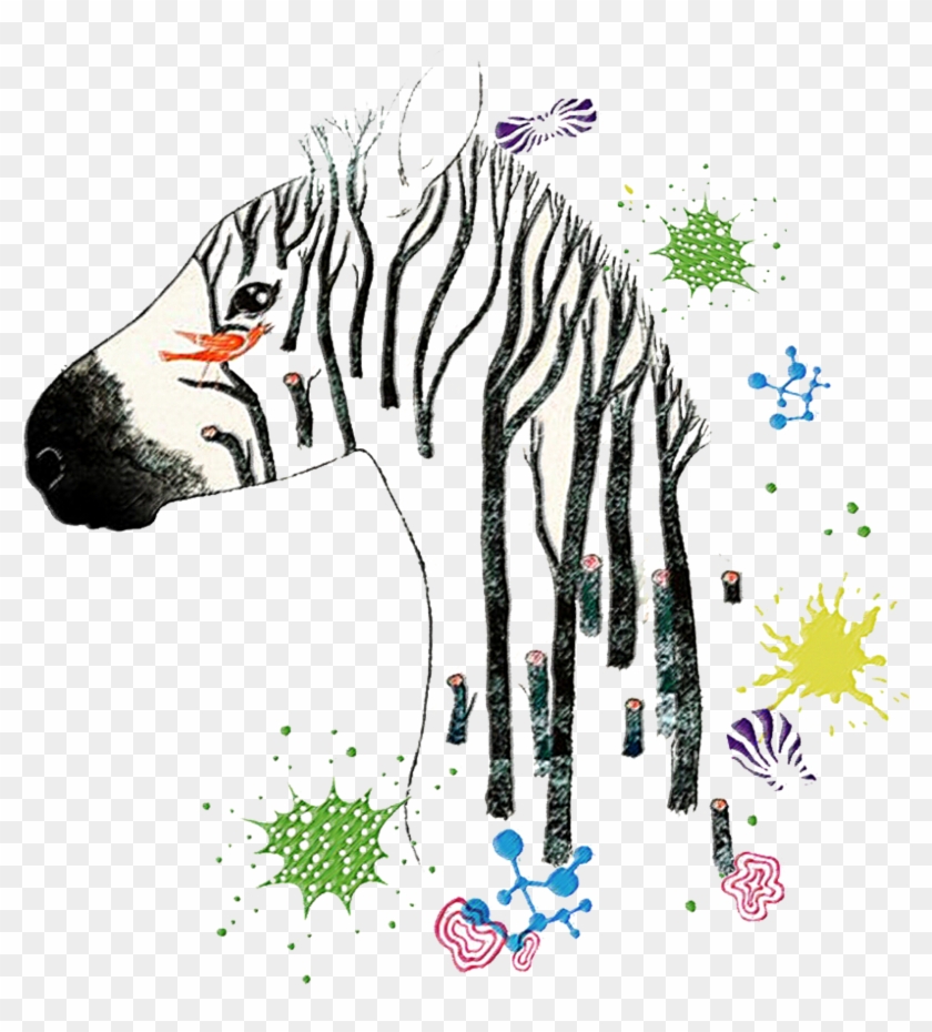 Drawing Zebra Art Watercolor Painting Illustration - Cheap Cushion Case Cushion Case Cartoon Zebra Pattern #795247